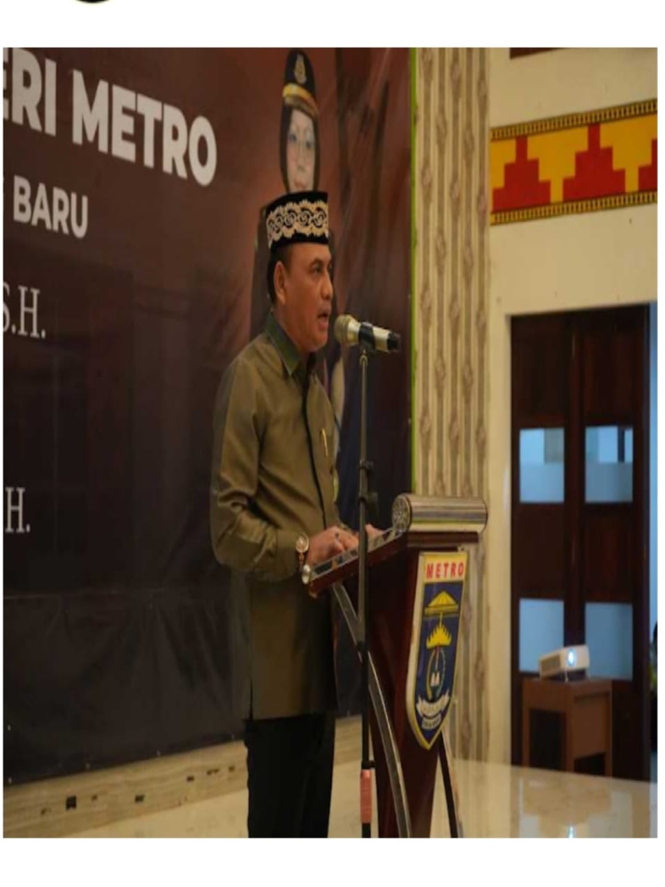 Wali Kota Bambang Hadiri Pisah Sambut Kajari Metro, Tegaskan Sinergi Antar Lembaga Tetap Kuat
